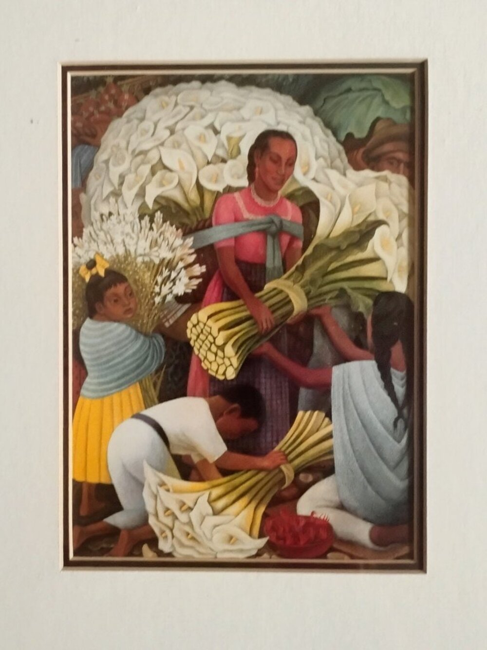 Framed picture of an Indian mother & children